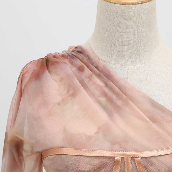 Vestido de fiesta para mujer con corsé y cola trasera - Elsa