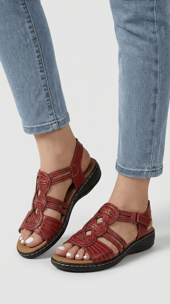 Sandalias de tobillo con tiras