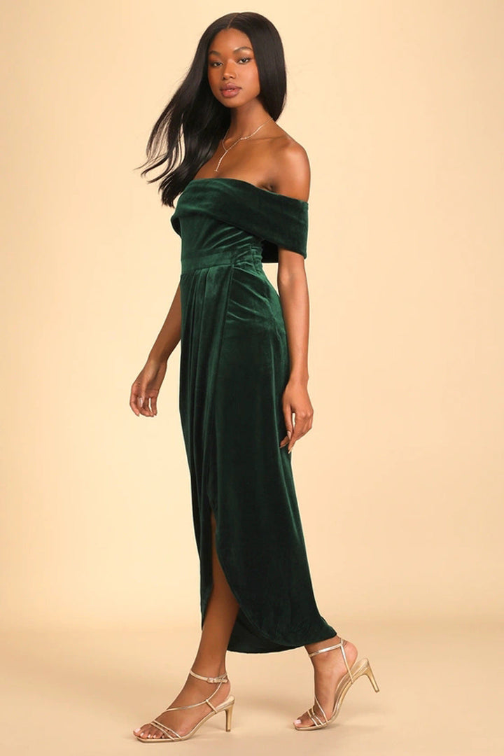 Vestido para mujer tipo terciopelo elegante - Fátima