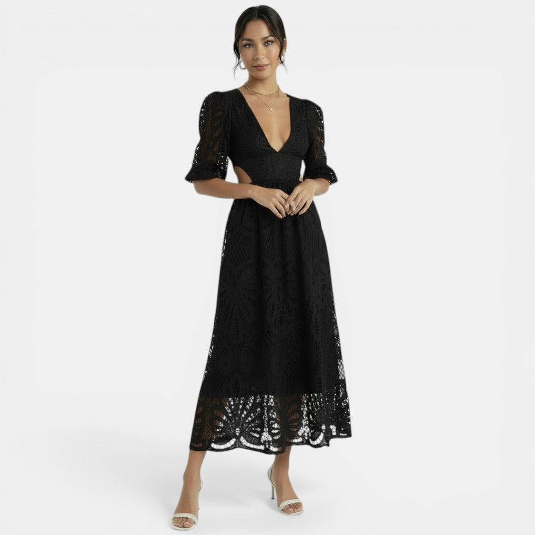 Vestido Encaje Elegante Mujer