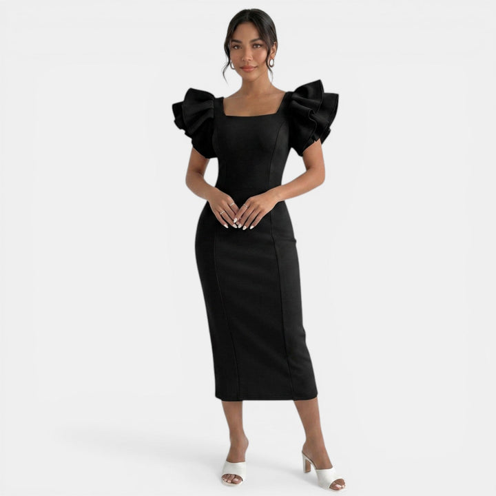 Vestido Midi Elegante Mujer