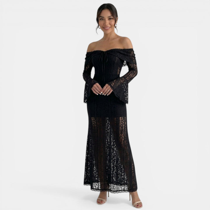 Vestido Maxi Encaje Mujer