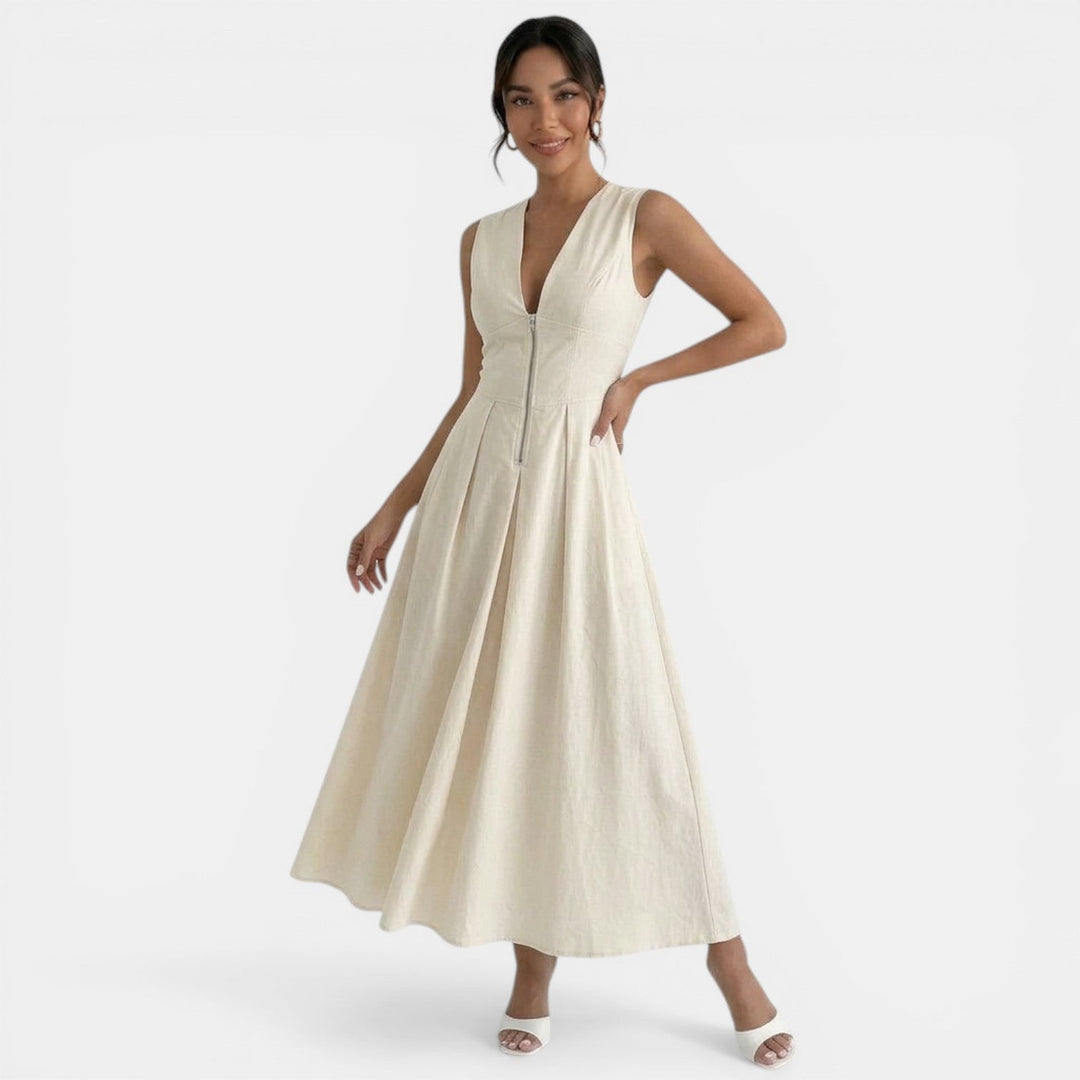 Vestido Midi Elegante Mujer