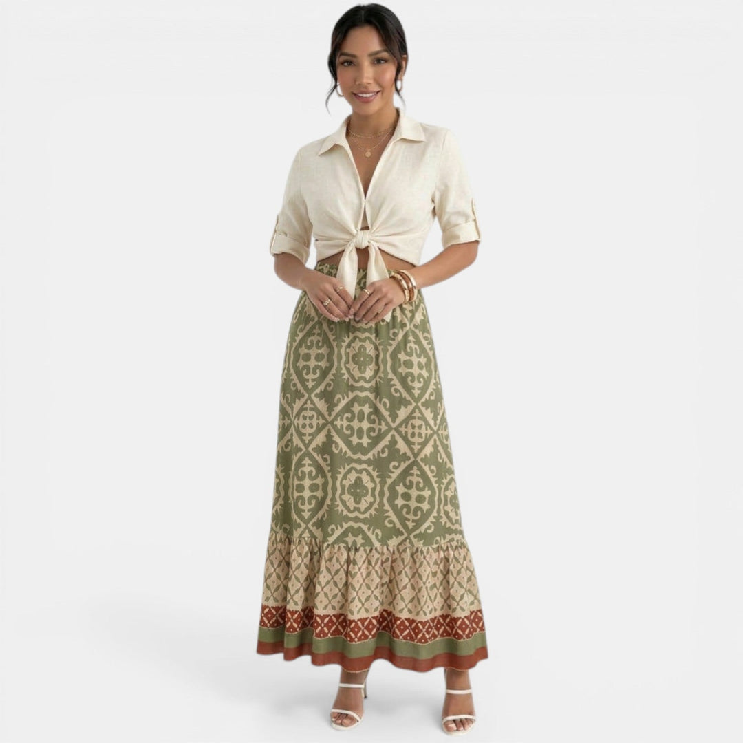 Falda Larga Verano Mujer