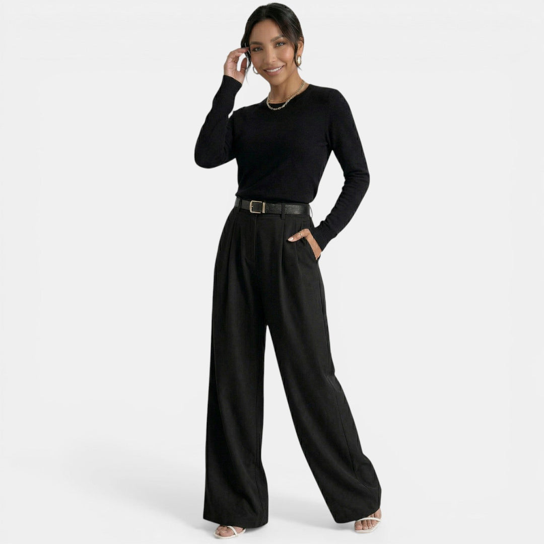 Pantalón Mujer Cintura Alta Elegante