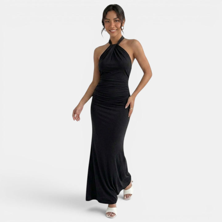 Vestido Largo Halter Elegante Mujer