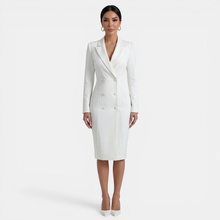 Vestido Blazer Midi Mujer Elegante