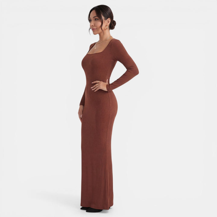 Vestido Maxi Moldeador Mujer Doble Capa