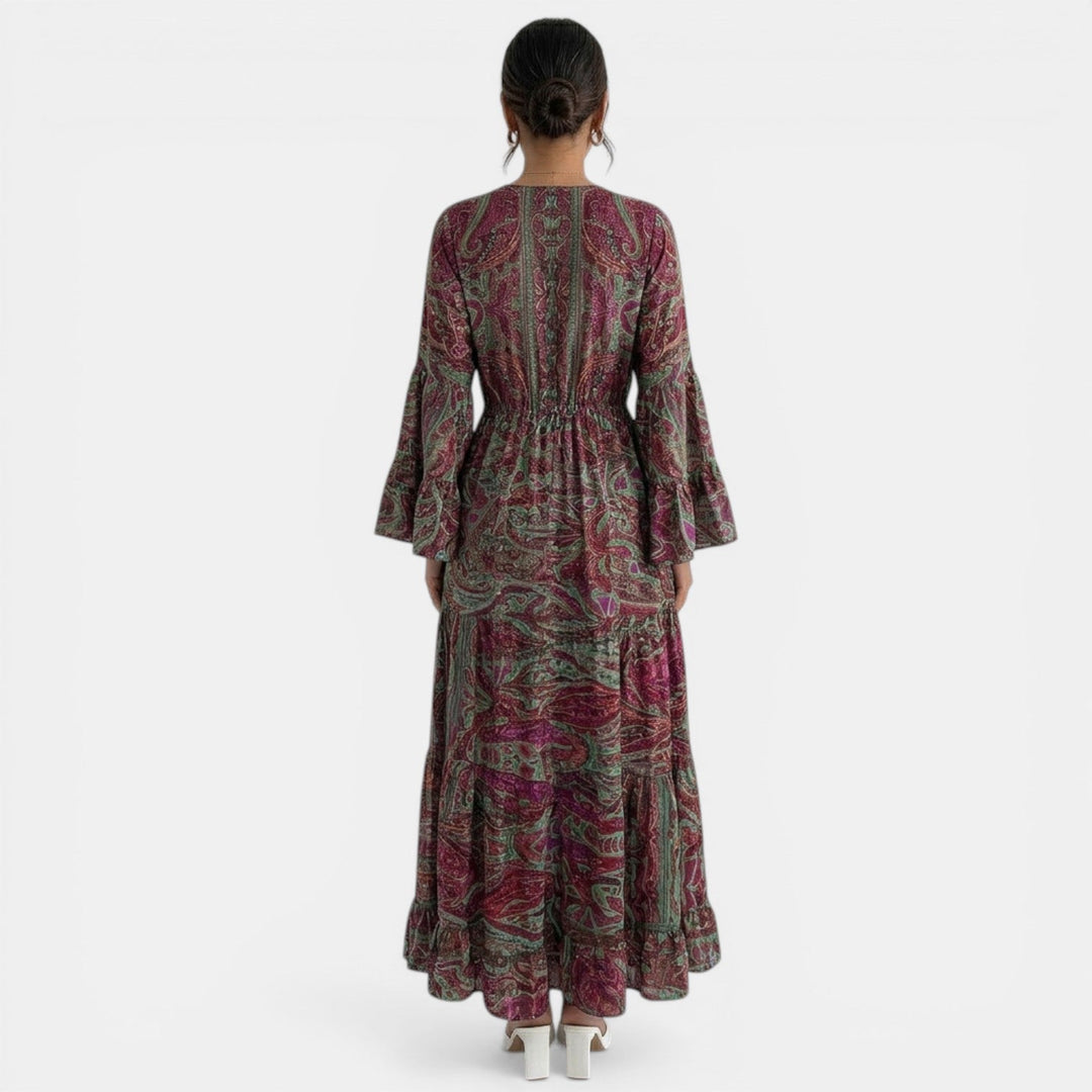 Vestido Largo Boho Floral Mujer