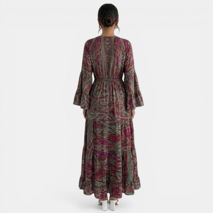 Vestido Largo Boho Floral Mujer
