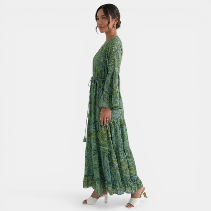 Vestido Largo Boho Floral Mujer