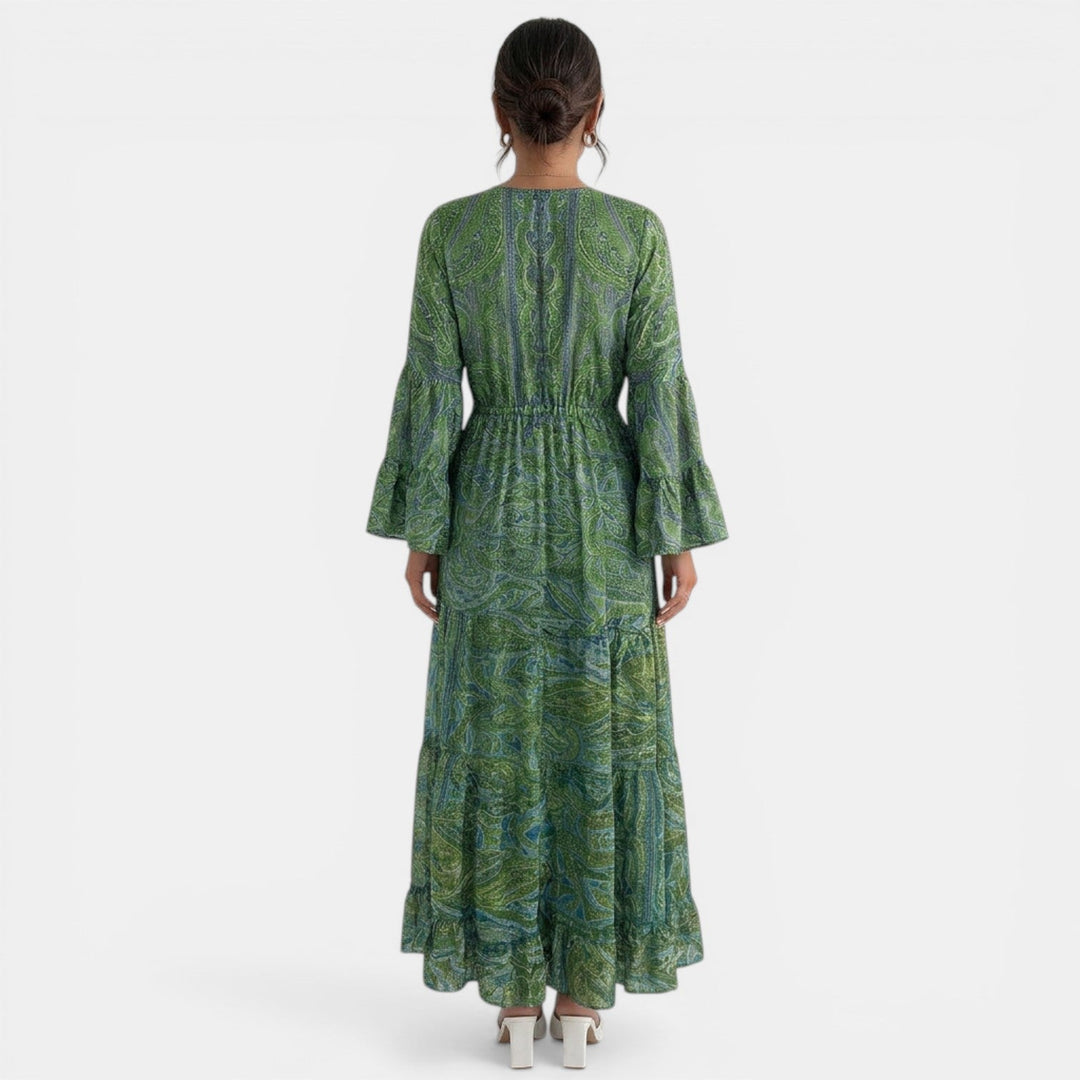 Vestido Largo Boho Floral Mujer