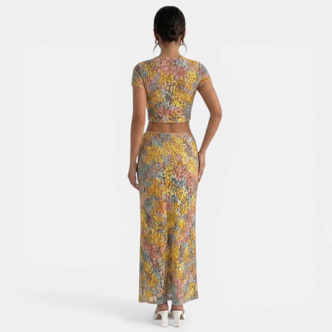 Conjunto Mujer Falda Larga Verano