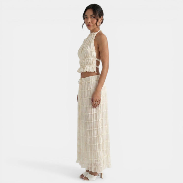 Conjunto Halter Mujer Verano Elegante