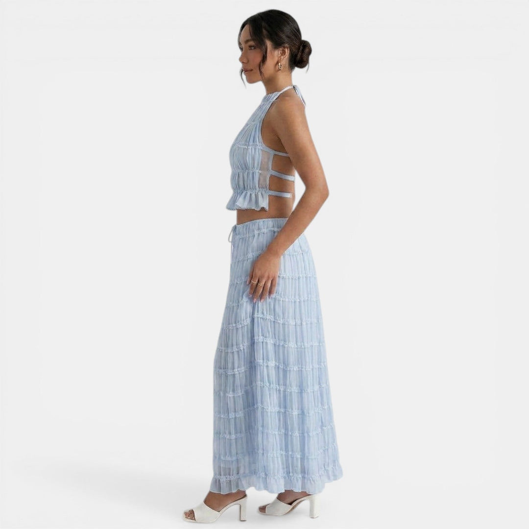 Conjunto Halter Mujer Verano Elegante