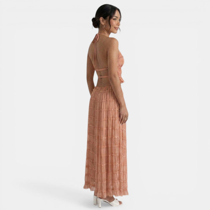 Conjunto Halter Mujer Verano Elegante