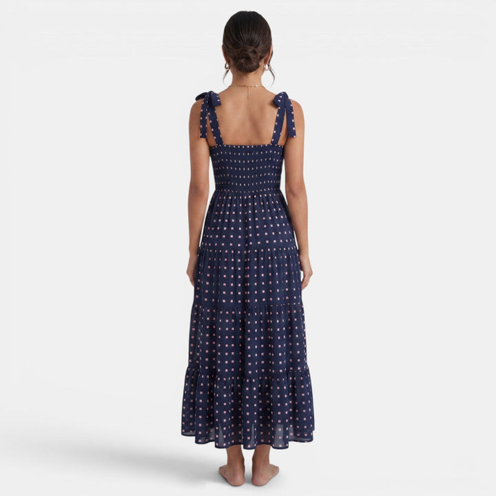Vestido Midi Mujer Estampado Geométrico