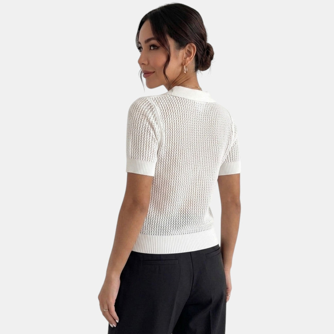 Polo Mujer Punto Transparente