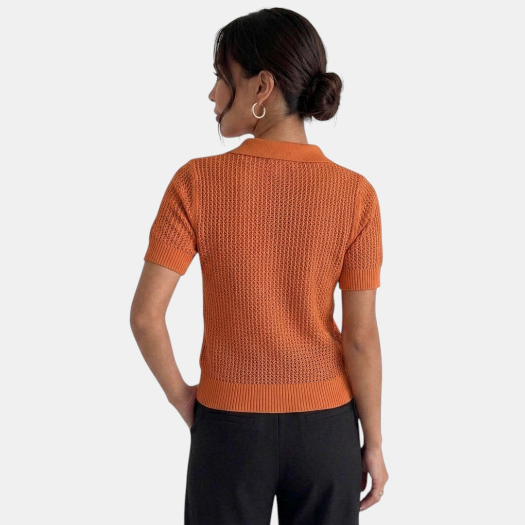 Polo Mujer Punto Transparente