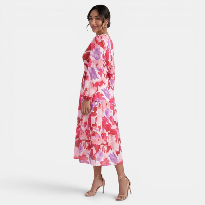 Vestido Boho Midi Mujer Estampado