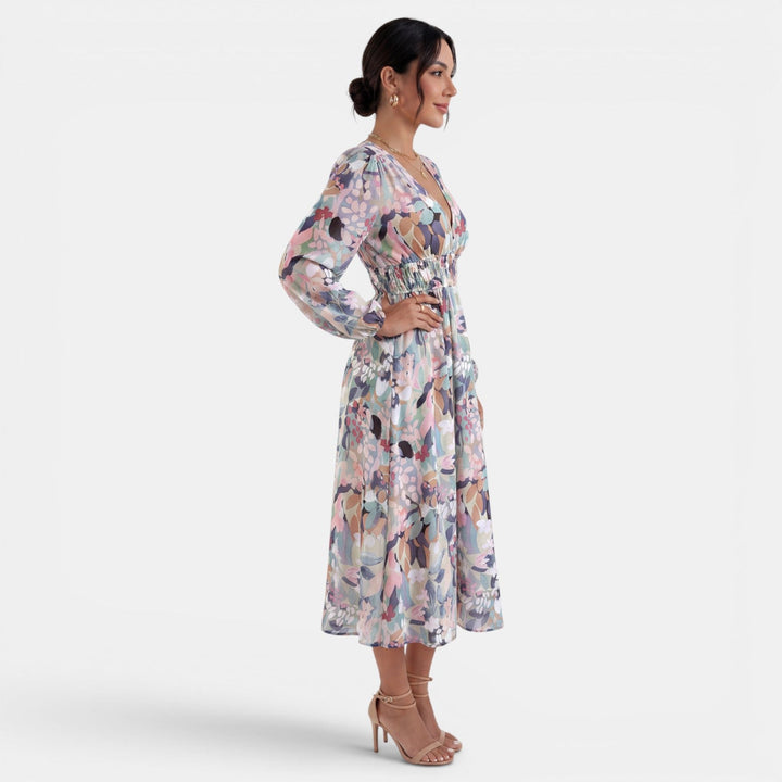 Vestido Boho Midi Mujer Estampado