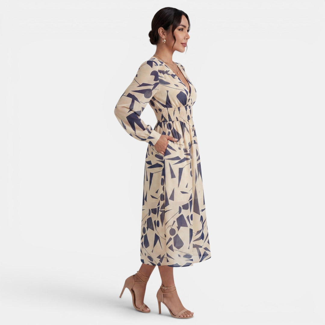 Vestido Boho Midi Mujer Estampado