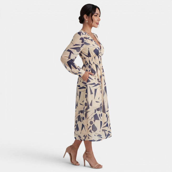 Vestido Boho Midi Mujer Estampado