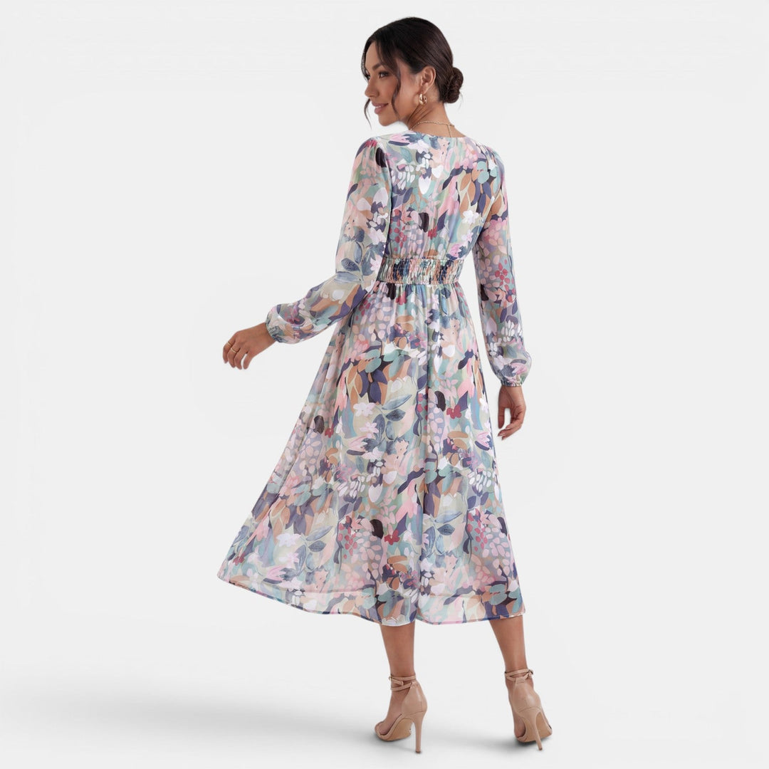 Vestido Boho Midi Mujer Estampado