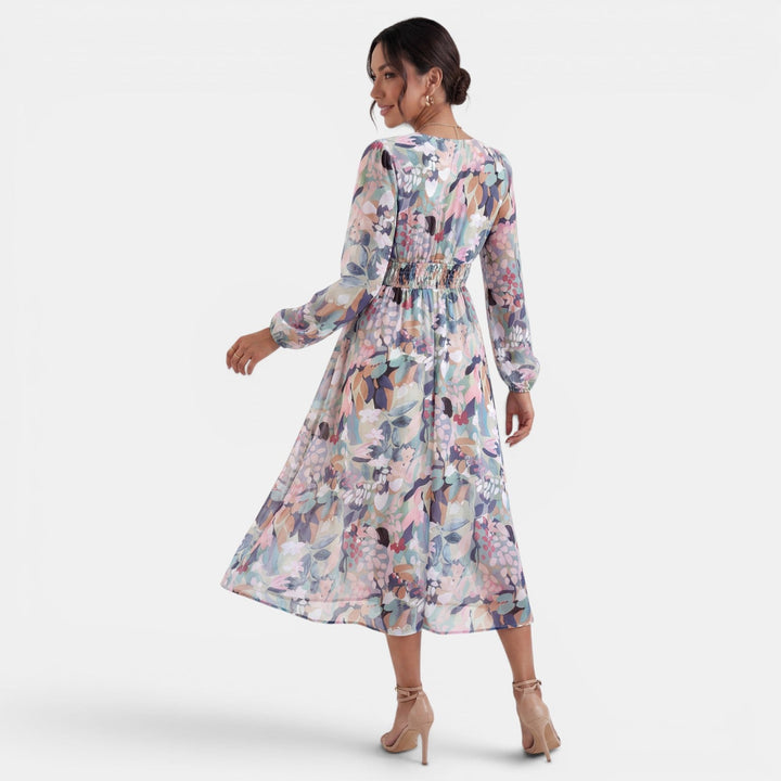 Vestido Boho Midi Mujer Estampado