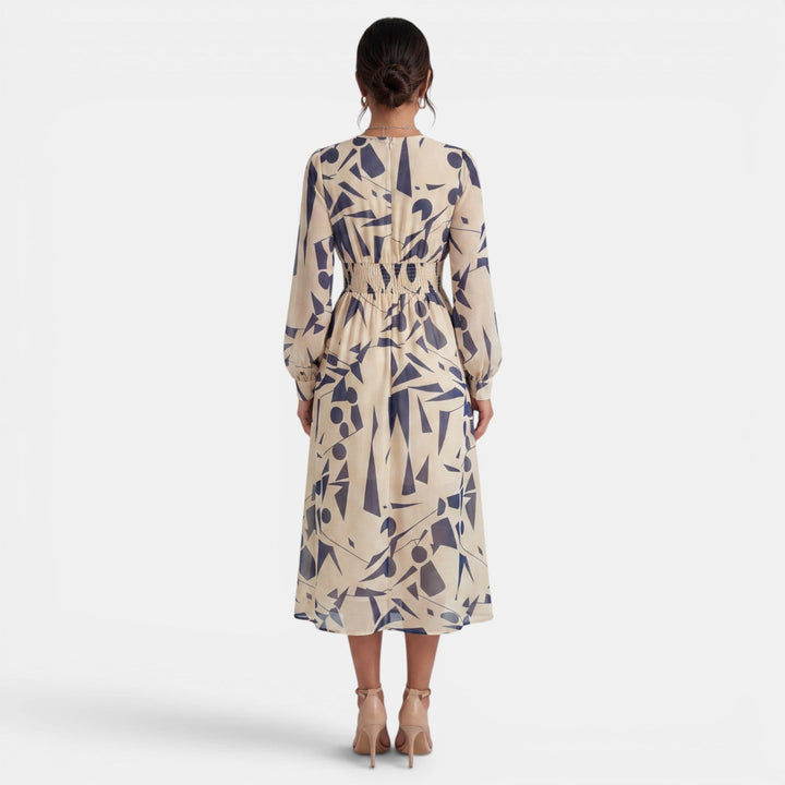 Vestido Boho Midi Mujer Estampado
