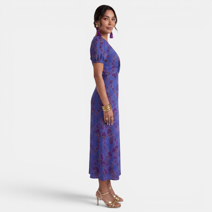 Vestido Largo Verano Mujer Floral Cuello V