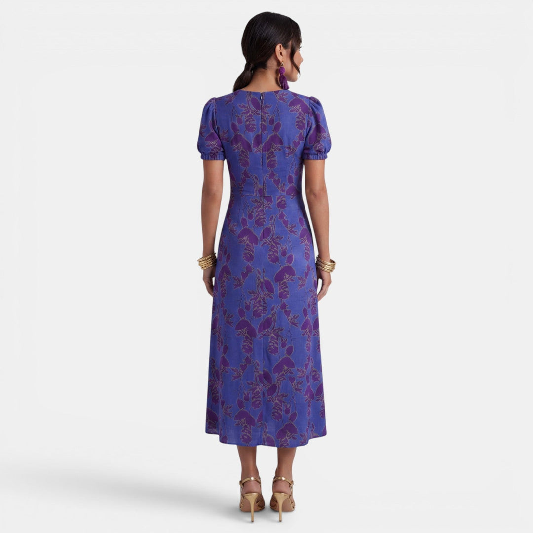 Vestido Largo Verano Mujer Floral Cuello V