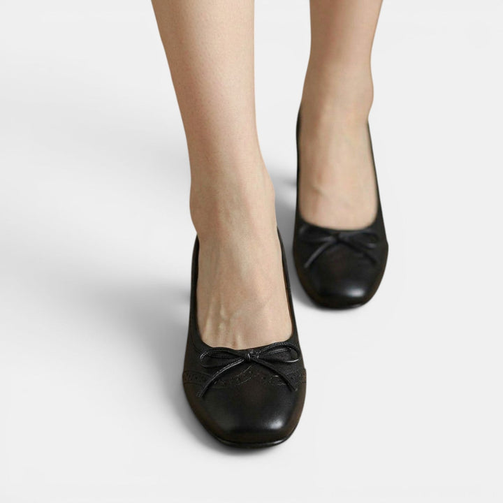 Sandalias Mujer Piel Tacón Medio