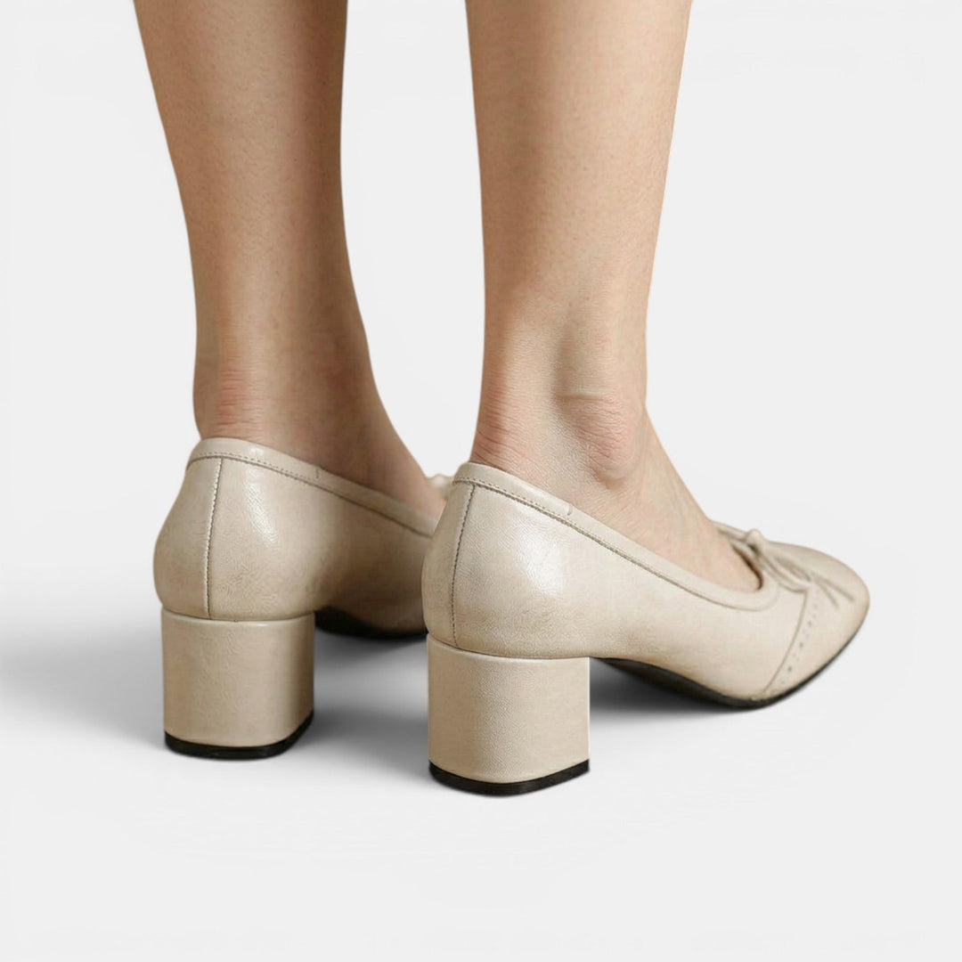 Sandalias Mujer Piel Tacón Medio