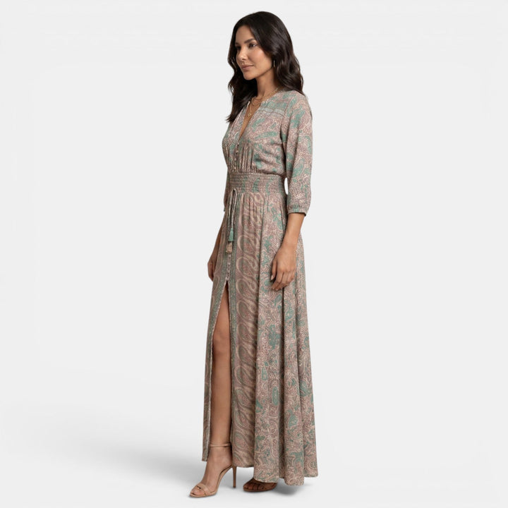 Vestido Maxi Boho Mujer Paisley