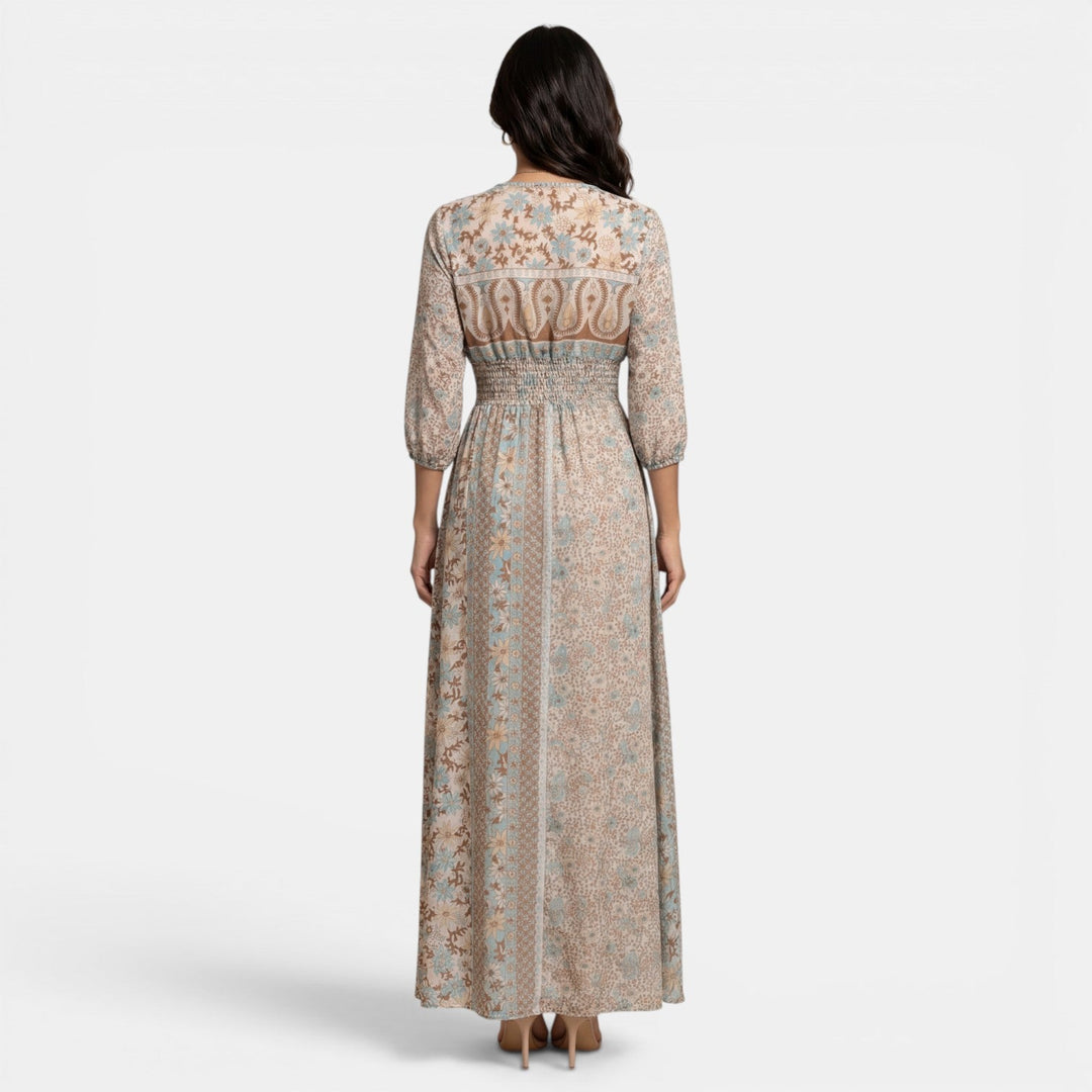 Vestido Maxi Boho Mujer Paisley