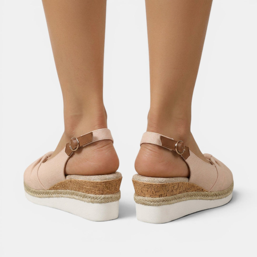 Sandalias Cuña Esparto Ortopédicas Mujer