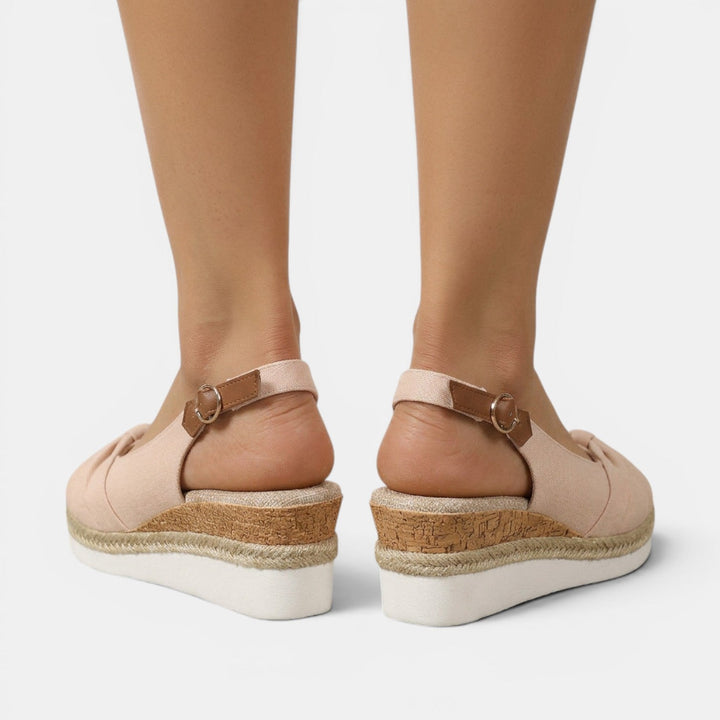 Sandalias Cuña Esparto Ortopédicas Mujer