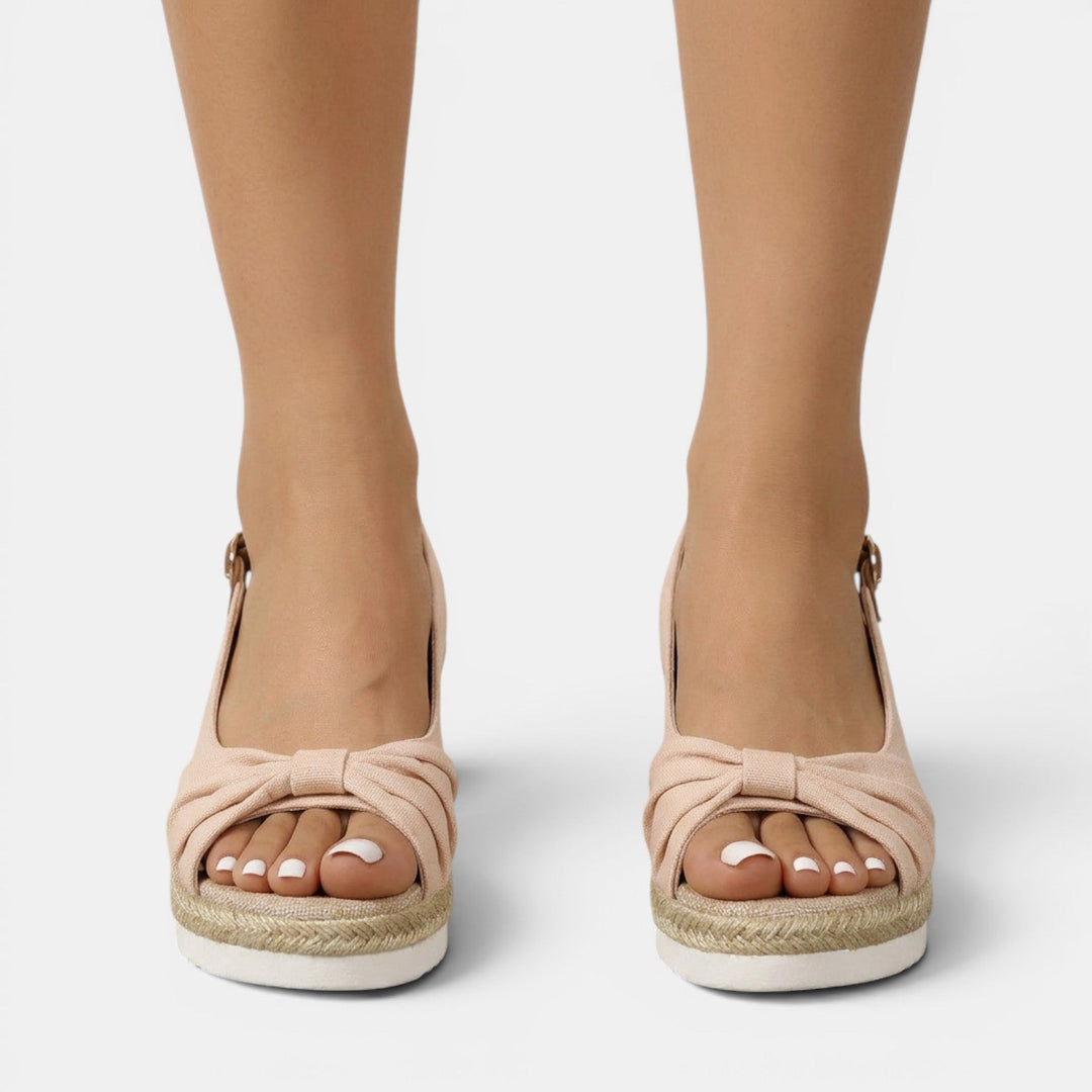 Sandalias Cuña Esparto Ortopédicas Mujer