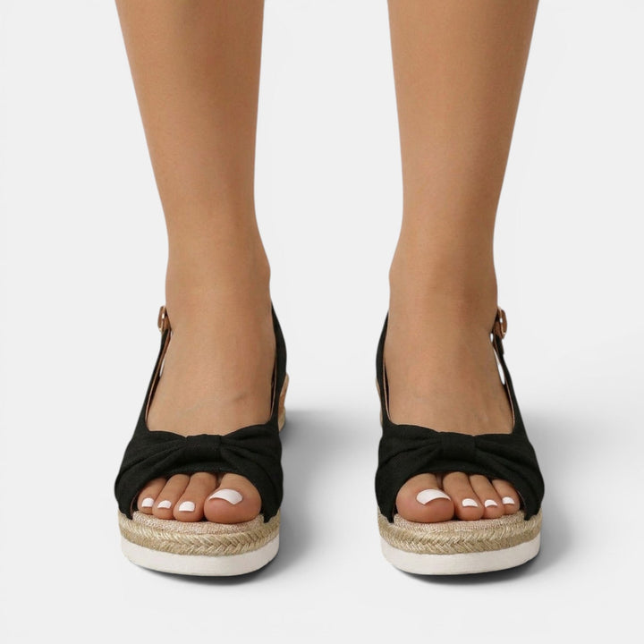 Sandalias Cuña Esparto Ortopédicas Mujer