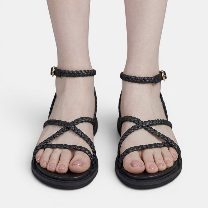 Sandalias Negra Mujer Cómodas Verano
