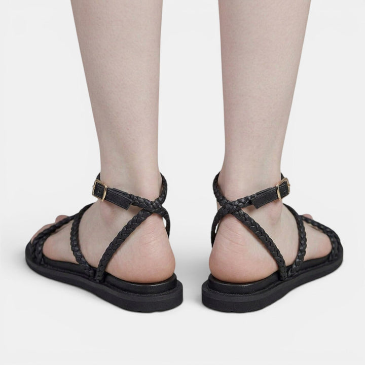 Sandalias Negra Mujer Cómodas Verano