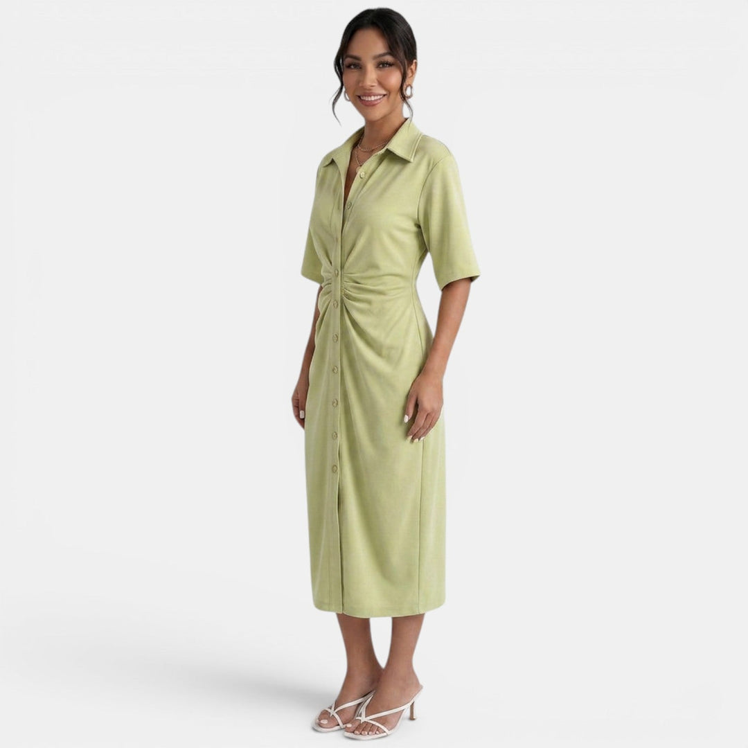 Vestido Midi Camisero Elegante