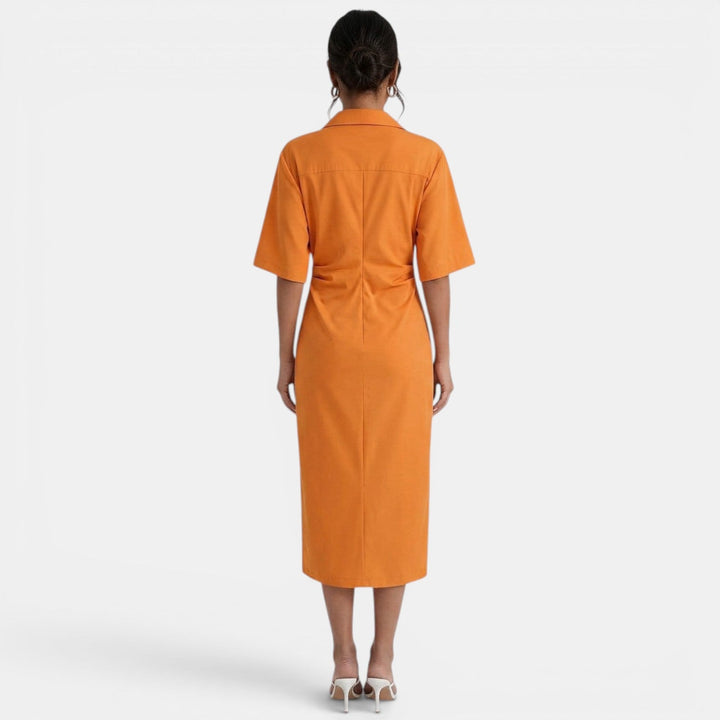 Vestido Midi Camisero Elegante