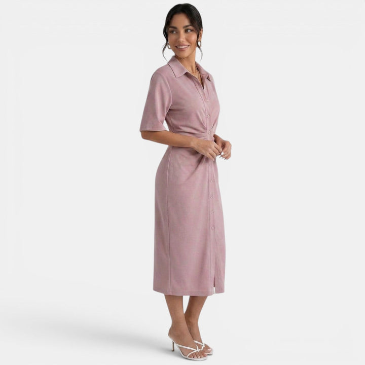 Vestido Midi Camisero Elegante