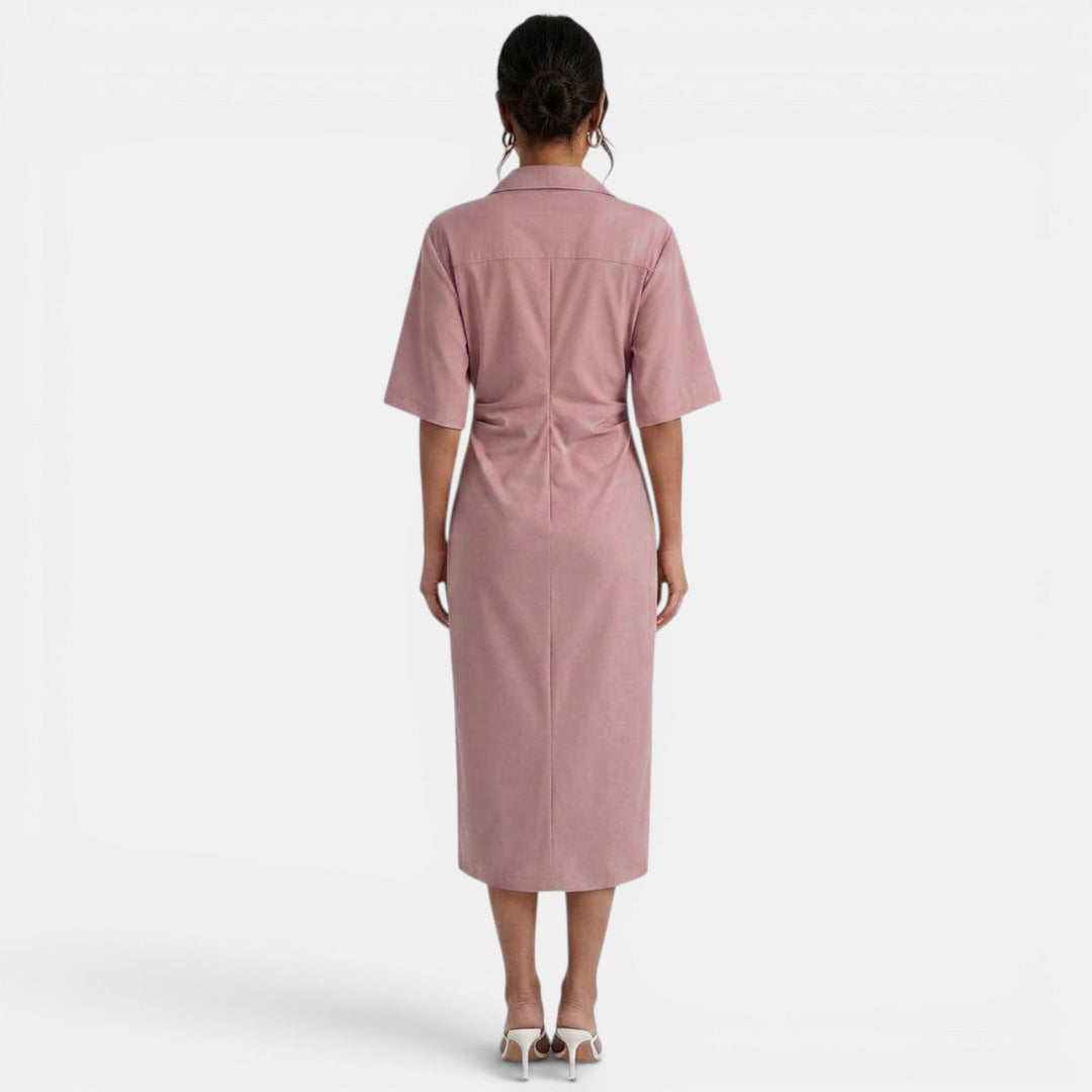 Vestido Midi Camisero Elegante