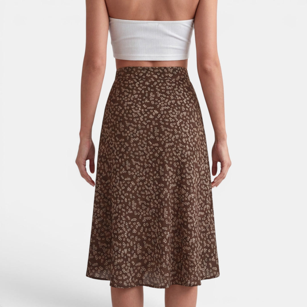 Falda Floral Mujer Ajustada