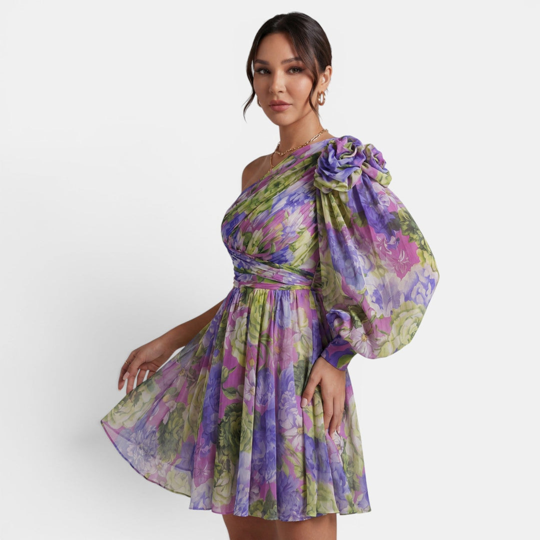 Vestido Corto Mujer Floral Verano