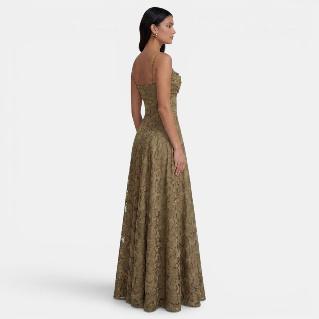 Vestido Mujer Ajustado Sin Espalda con Lazos