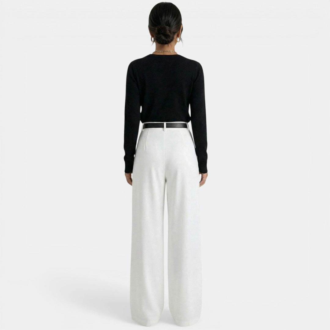 Pantalón Mujer Cintura Alta Elegante